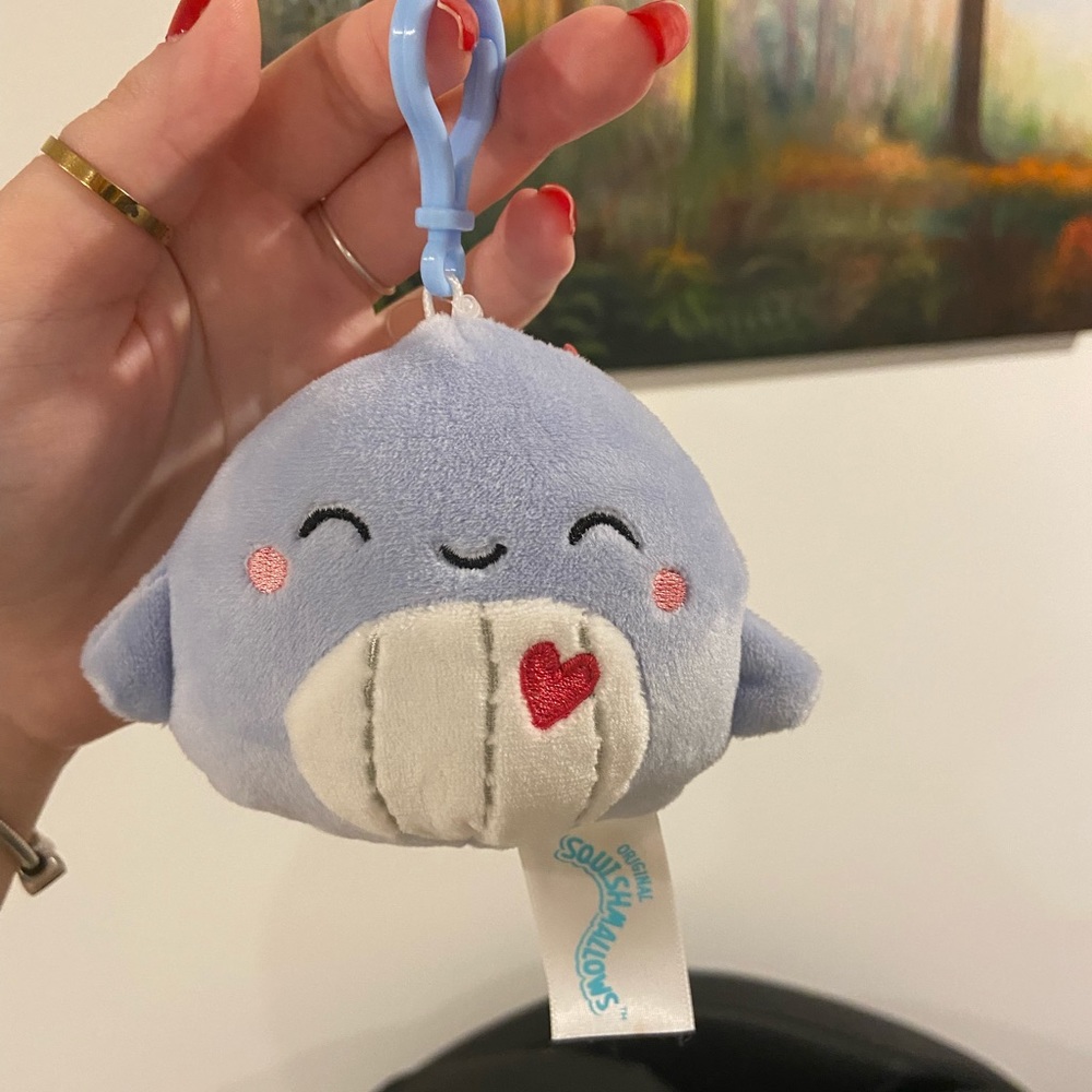 3.5” Clip On Samir the Blue Whale Squishmallow USA Exclusive Brand New With Tags